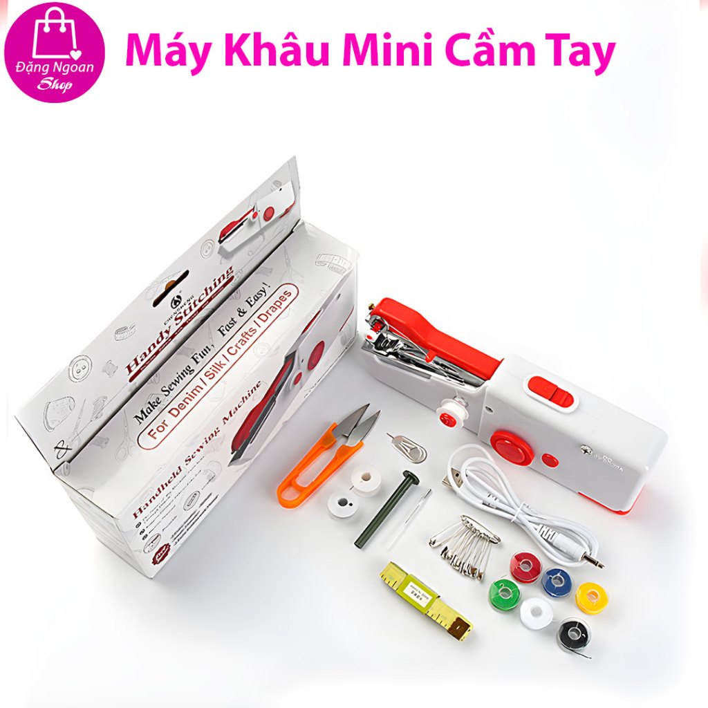 Máy Khâu Mini Cầm Tay  - Máy May Mini Cầm Tay Gia Đình Nhỏ Gọn, Tiện Dụng - Đặng Ngoan Shop