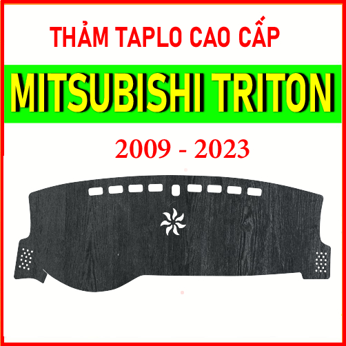 Thảm taplo Mitsubishi Triton 2009 đến 2023, chất liệu cao cấp, chuẩn form, hiện đại, tham taplo bảo vệ mặt taplo