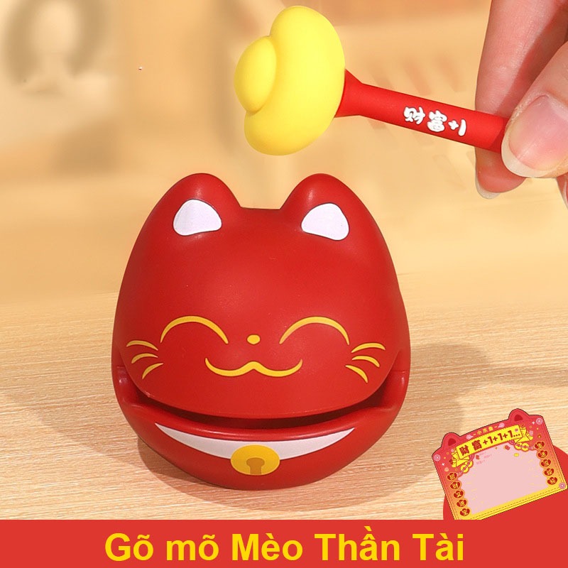 Gõ Mõ Mini Hình Mèo Dễ Thương Mõ Nhựa Tiếng Vang Trang Trí Bàn Làm Việc Để Văn Phòng Quà Tặng Bạn Bè Ý Nghĩa