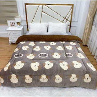 Chăn lông thỏ yuki Boss Decor Siêu Mềm Nhẹ Cho Mùa Đông, Làm Ấm Nhanh Giữ Nhiệt Tốt Kích Thước Chuẩn