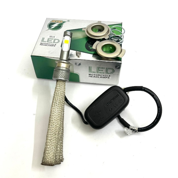 Đèn Led Pha 2 Tim H4 RTD M02J Hàng Chính Hãng Có Đủ Cục Nguồn Siêu Sáng