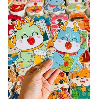 Combo 10 bao lì xì chibi nhân vật hoạt hình cute