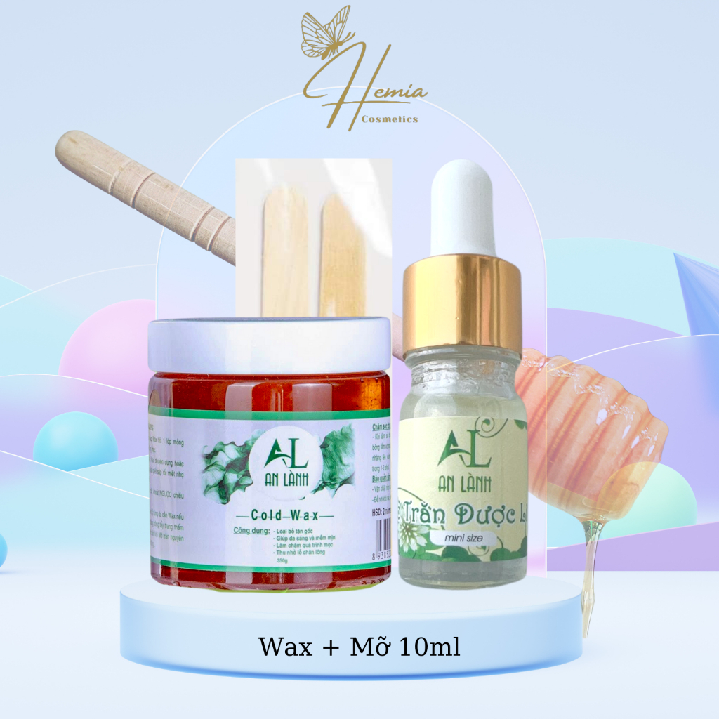 Cold Wax An Lành + Mỡ Trăn Dược Liệu An Lành 10ML (Tặng sét giấy và 2 que)