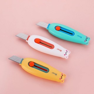 Dao rọc giấy mini hình gấu 8145 đáng yêu, dao rọc giấy tiện lợi