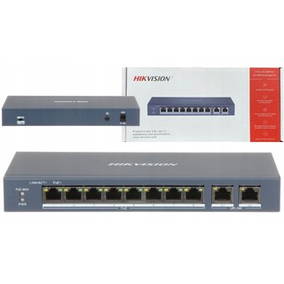 Switch mạng 8 cổng PoE 2 cổng Uplink Hikvision DS-3E0310HP-E