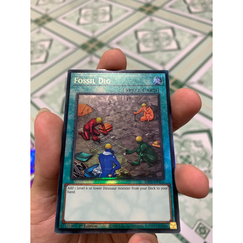 Thẻ Bài Yu-Gi-Oh! UK RA01-EN053 Fossil Dig