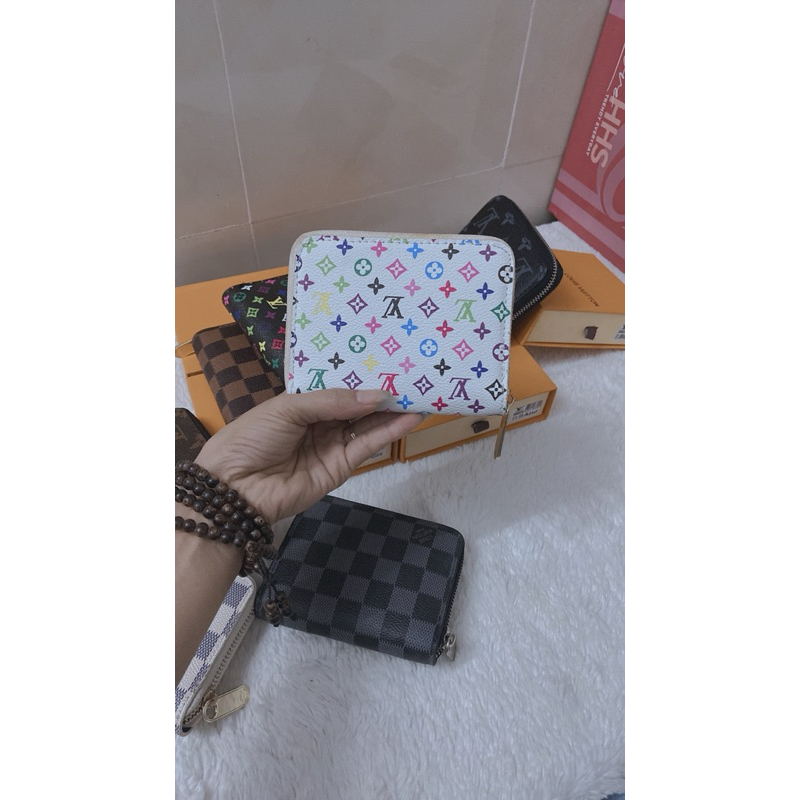 Ví khoá kéo mini hoạ tiết cầm tay, bỏ túi full box sang chảnh Rosabeli