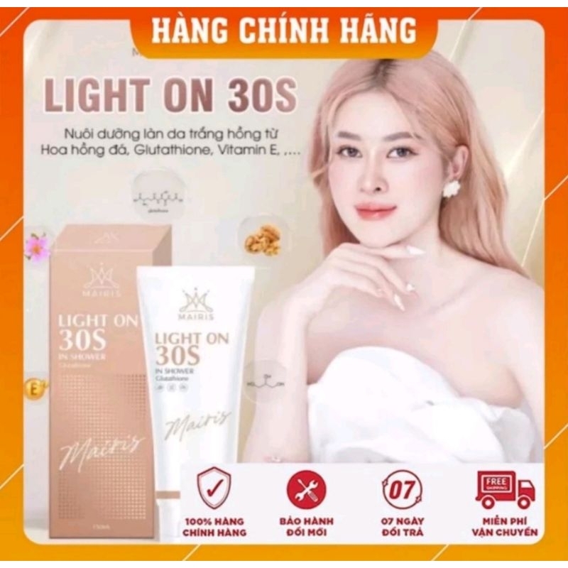 Tắm trắng cao cấp light on 30s