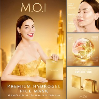 Mặt nạ gạo tinh chất vàng dưỡng trắng, trẻ hóa, phục hồi da hãng m.o.i cosmetic hồ ngọc hà