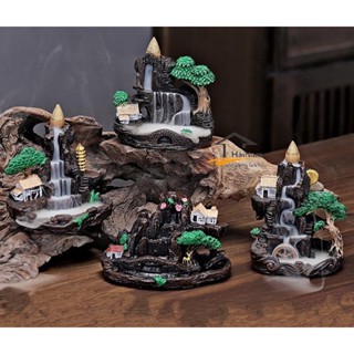 [MUA THÁC TẶNG KÈM 10 NỤ TRẦM HƯƠNG]Thác Khói Nụ Trầm Hương -Lư Xông Trầm Khói Ngược, Đồ Thờ Phong Thủy Phật Giáo