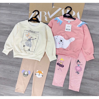 Bộ nỉ thu đông chất da cá cho bé