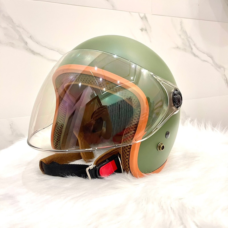 Mũ Bảo Hiểm 3/4 Kính Poc Chống Tia Uv Đi Ngày Và Đêm