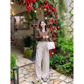 Áo len cardigan nút vàng Ảnh thật/hàng có sẵn