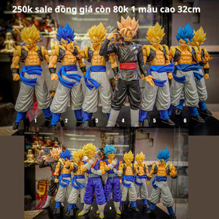 Mô hình vegito ssj2 và ssj2 blue cao 30cm trong dragon ball
