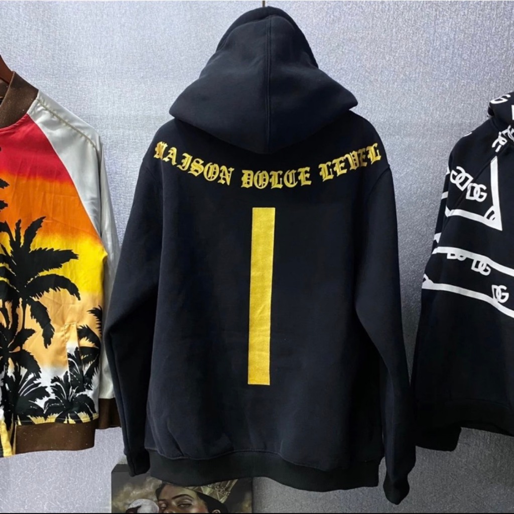 Áo Hoodie Docle Lever In Nhũ Kim Tuyến Vàng Chất Nỉ Siêu Dày , Mũ 2 Lớp Phong Cách Boy Phố Hottrend 2023