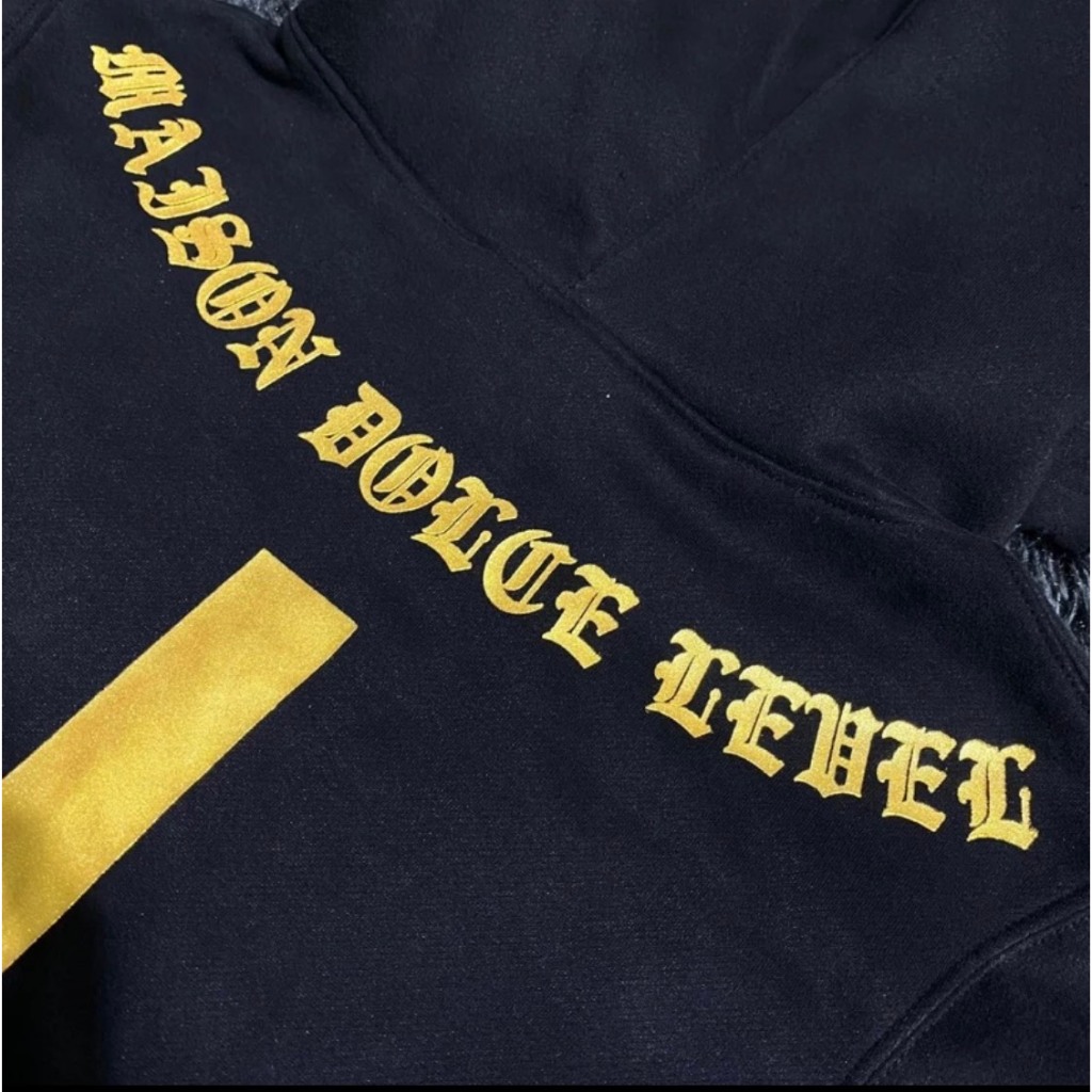 Áo Hoodie Docle Lever In Nhũ Kim Tuyến Vàng Chất Nỉ Siêu Dày , Mũ 2 Lớp Phong Cách Boy Phố Hottrend 2023