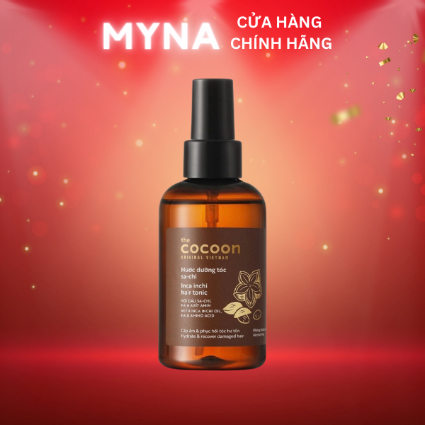 Nước xịt dưỡng tóc Sa-chi Cocoon giúp cấp ẩm và phục hồi hư tổn 140ml