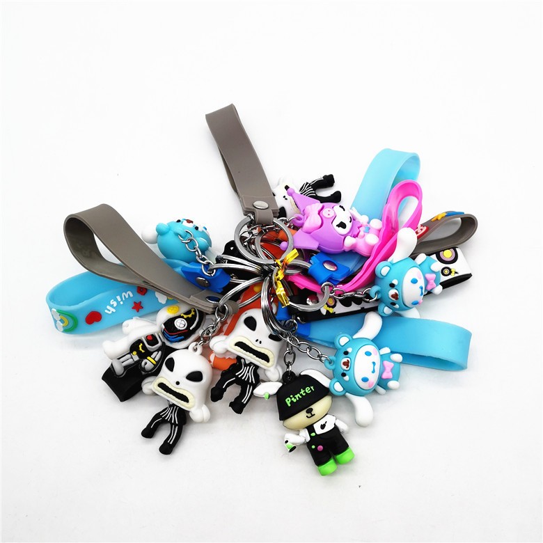 Combo 10 chiếc móc khóa nhân vật hoạt hình anime đủ kiểu