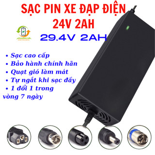 Sạc p.i.n xe đạp điện 24V 2Ah (29,4v -2ah) loại tốt