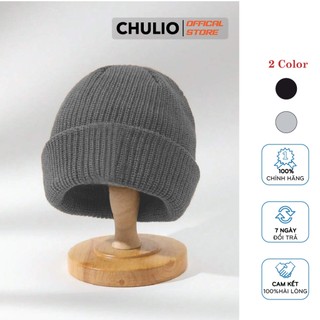 Mũ len trơn nam nữ Chulio, dầy dặn, giữ ấm tốt