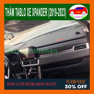 Thảm Taplo Xe Xpander Vân Carbon, Vân Gỗ, Nhung Hàng Loại 1 3 lớp Chống trơn Trượt