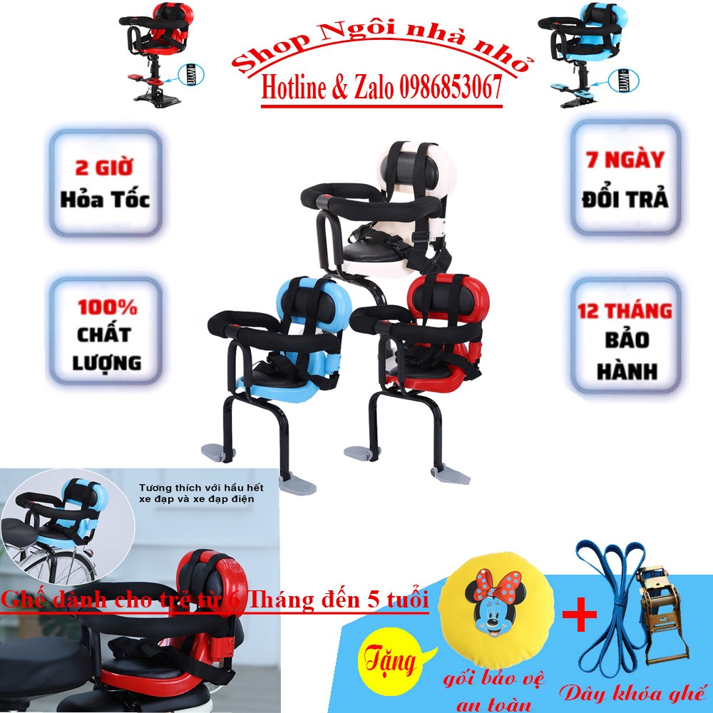 Ghế ngồi xe máy cho bé từ 6 tháng đến 5 tuổi dòng xe số Wave, Future, Sirius, Jupiter