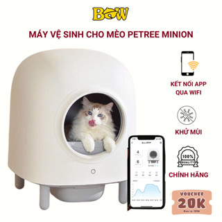 Máy dọn vệ sinh phân mèo tự động Petree Minion kết nối wifi dùng App PETREE 2022