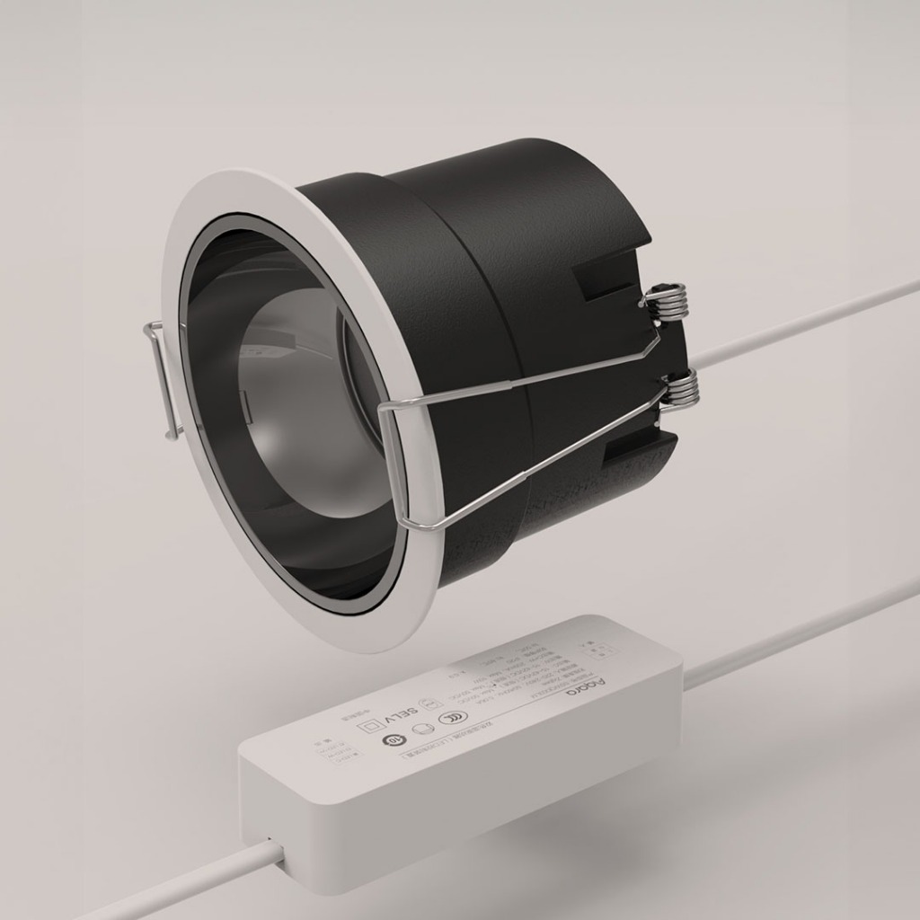 Đèn âm trần Downlight/ Spotlight Aqara T2, điều chỉnh độ sáng, hoàn màu Ra90, tương thích Homekit