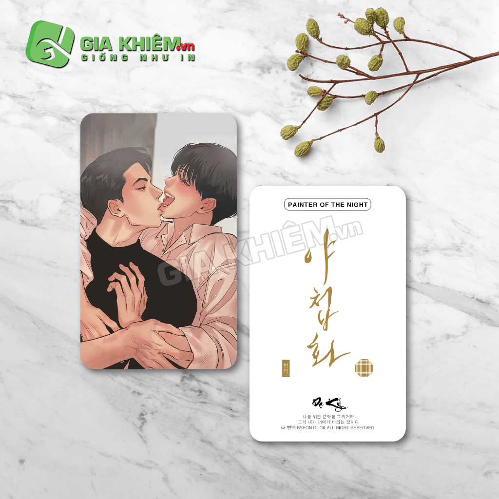 Card bo góc giấy truyện DẠ KÝ - PAINTER OF NIGHT (PART 2) size 9x5.5cm