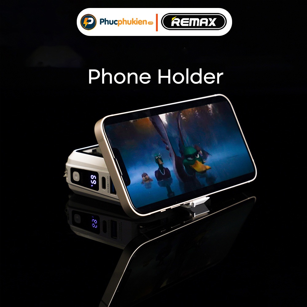 Remax rpp 621 - Sạc dự phòng Remax 10000mAh đa năng all in one sạc không dây 2 dây sạc chân cắm AC - Phúc Phụ Kiện Remax