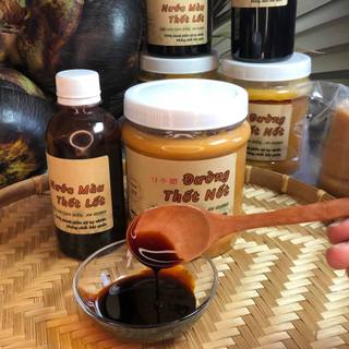 Đường Thốt Nốt Nguyên Chất Thành 7 Núi, combo 1 ký đường Thốt Nốt nguyên chất  + 250ml nước màu