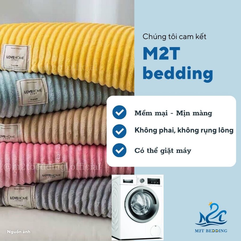 Chăn mền lông tuyết Basic M2T BEDDING kích thước 2mx2m3