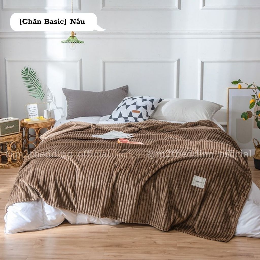 Chăn mền lông tuyết Basic M2T BEDDING kích thước 2mx2m3