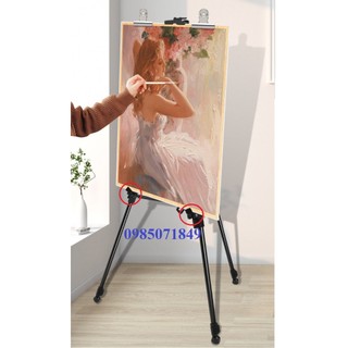 Giá vẽ sắt giá vẽ tranh sơn tĩnh điện, standee chữ A gấp gọn tiện lợi tặng kèm túi đựng hàng cao cấp