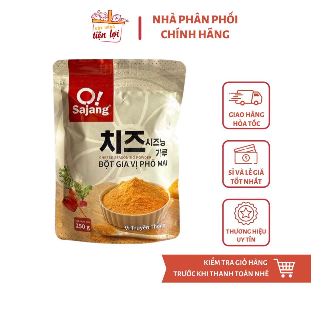Bột phô mai lắc Hàn Quốc gói 250g