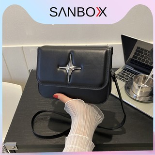Túi đeo chéo nữ đi chơi dự tiệc bạn bè Sanbox Shop nắp gập khóa sang chảnh tiện lợi