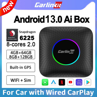 Box androi carlinkit tbox ambient android 13, chip 6225, cấu hình tùy chọn, tặng vietmap s2, youtbe premium