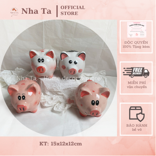 Các mẫu ống heo, con giống nhét tiền để bàn hình động vật