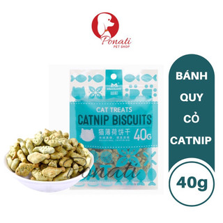 Bánh quy cá & cỏ catnip cho mèo - 40g