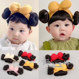 [Nhiều mẫu] Băng đô/ turban tóc giả dành cho bé