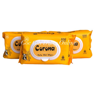 (Tặng kèm khăn giấy khô). Khăn giấy ướt không mùi cao cấp 650gr