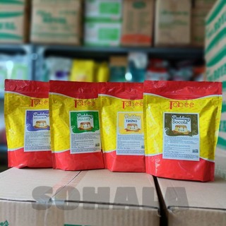 Bột pudding trứng, khoai môn, dưa lưới, socola túi 500g - puding tobee