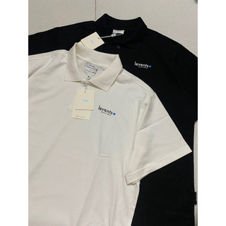 Áo thun polo levent mini logo -Black/white