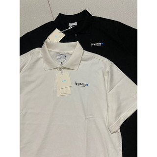 Áo thun polo levent mini logo -Black/white