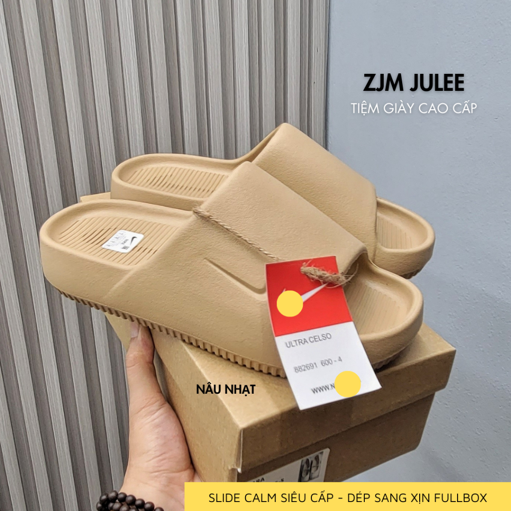 Dép nam nữ Slide calm đúc 2023 siêu cấp êm chân đế độn nam nữ