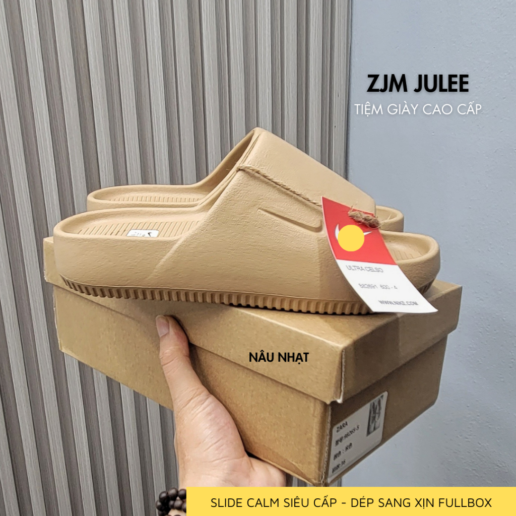 Dép nam nữ Slide calm đúc 2023 siêu cấp êm chân đế độn nam nữ