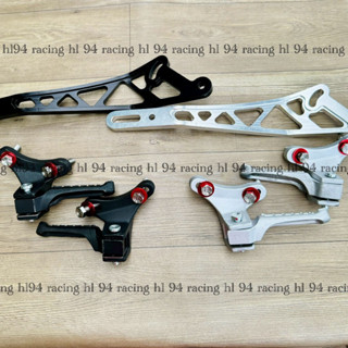 Gác Chân Malay Ex150 Ex155 Tekegawa Pat Treo Pô Exciter 10Ly Nhôm CNC Nhẹ Bền Chống Rung