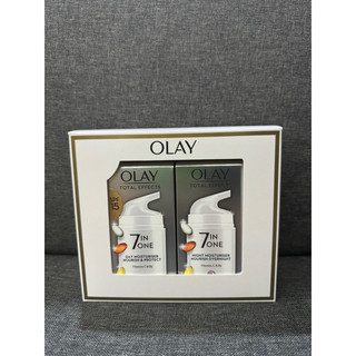 Sẵn Mẫu mới Set Olay Kem chống lão hoá UK- Set kem dưỡng ngày đêm Olay
