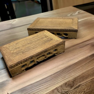 Đế gỗ hình chữ nhật trang trí bàn thờ mini kê tượng Phật vật phẩm phong thủy chậu cây trang trí bàn làm việc văn phòng