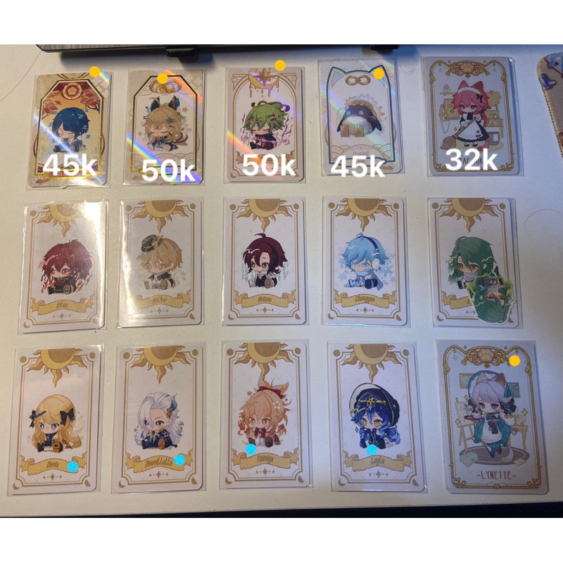 Lẻ - Thẻ/Card DAYDREAM Hoạ Sĩ Chanh/Noahru - Kyomon - GENSHIN IMPACT nhiều nhân vật